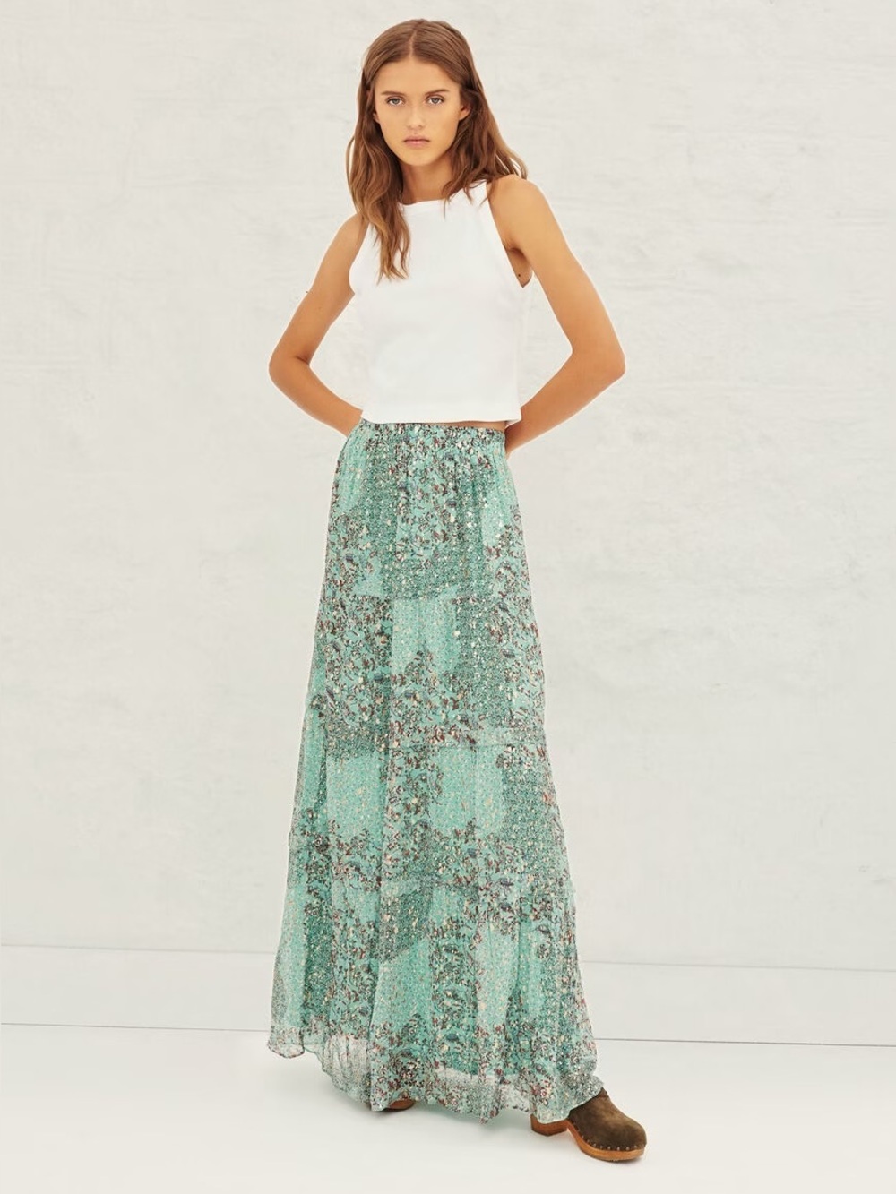 ba&sh Obbie Maxi Skirt NWT